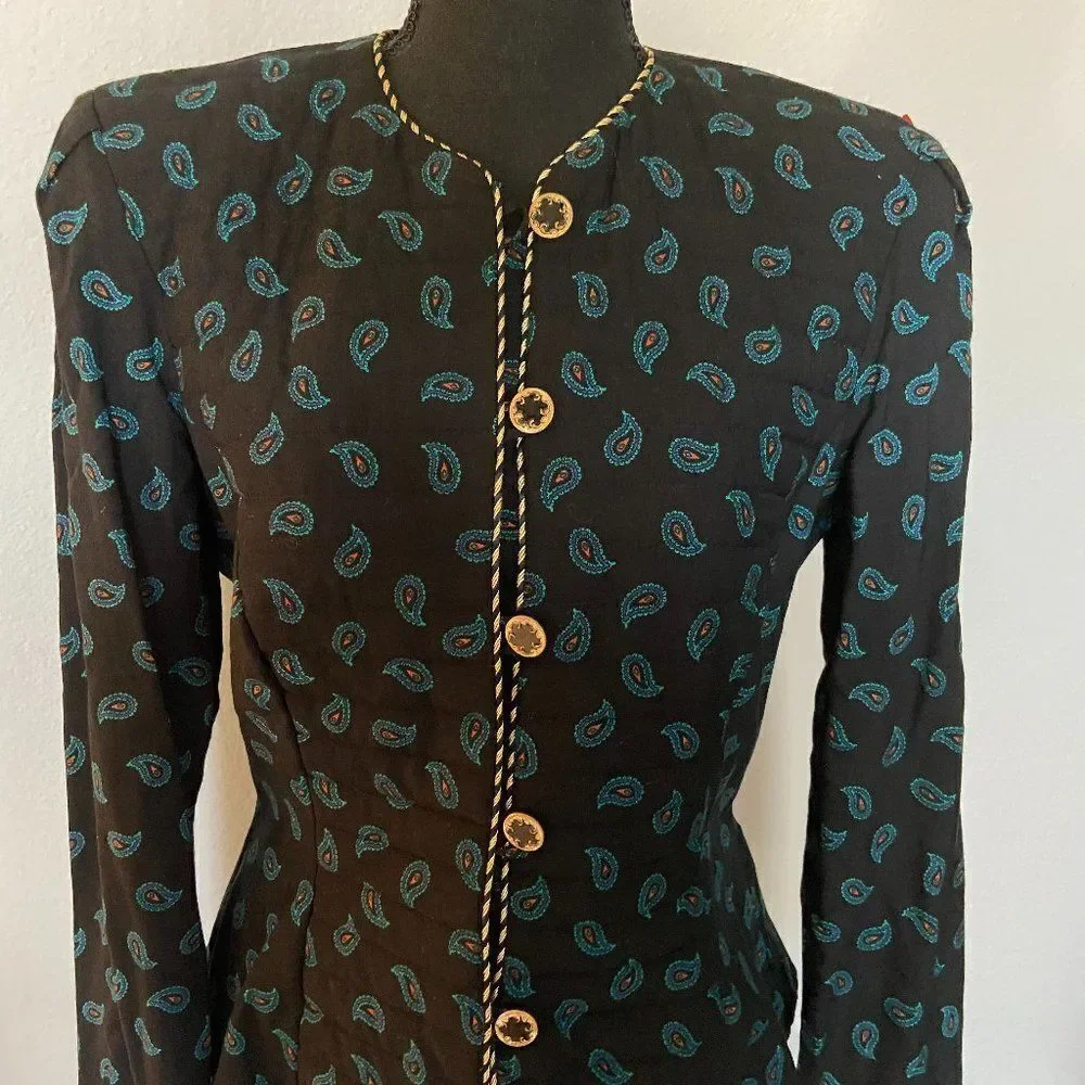 Vintage First Focus Emerald Green Blazer Size 9/10